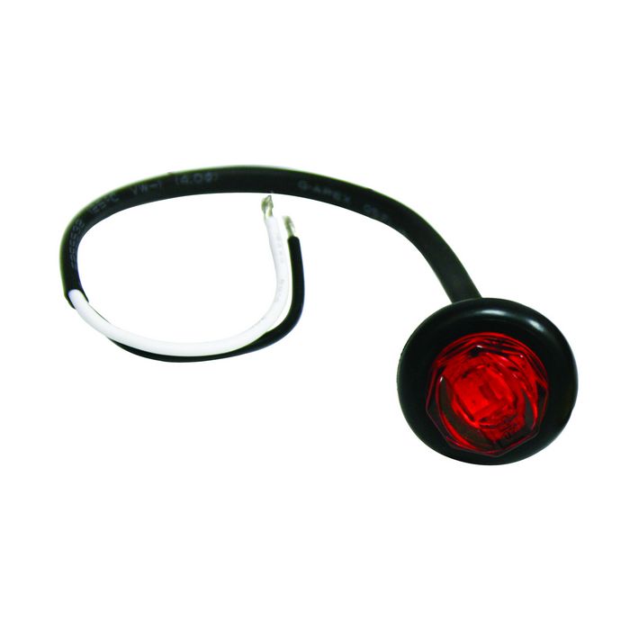 712250 LED ROUND COMPACT MRK LAMP RED