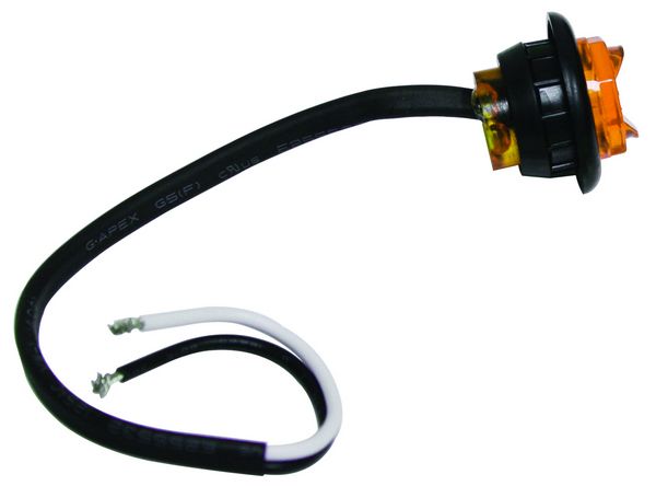 Techspan 712251 LED ROUND COMPACT MRK LAMP AMBER