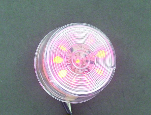 Techspan 735376 LED LMP SLD MKR CLR LENS RED 2Inch 10-DIODES