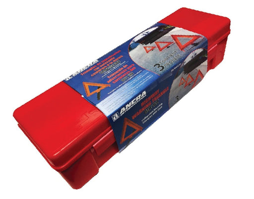 WARNING FLARE 3-TRIANGLE KIT - RED CASE