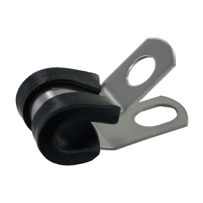 CLAMP RUBBER/STL 1/2W x 1/4ID 10PK