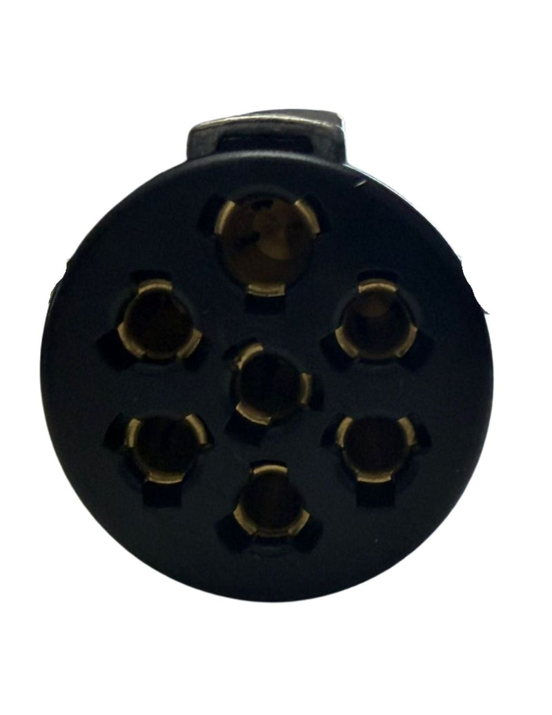 Phillips Ind pr Techspan Industries 15-730 7 Pin Plug with Cable Guard Zinc Die-Cast