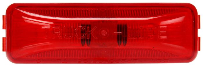 Trucklite 19200R3 19 Series, Base Mount, Incandescent, Red Rectangular, 2 Bulb, Marker Clearance Light, PC, 19 Series Male Pin, 12V, Bulk