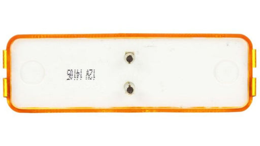 Trucklite 19200y3 yellow Rectangular, 2 Bulb, Marker Clearance Light, PC, 19 Series Male Pin, 12V,