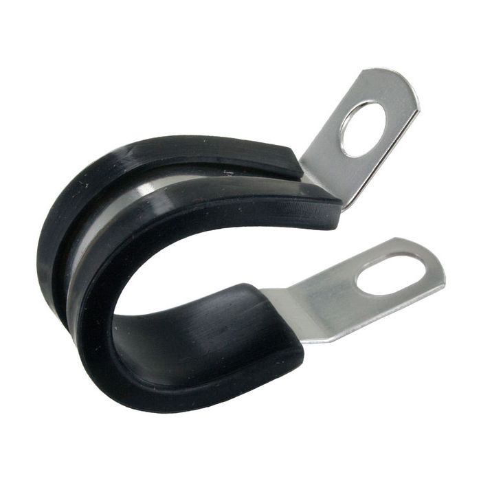 CLAMP RUBBER/STL 1/2W x 3/4ID 10PK