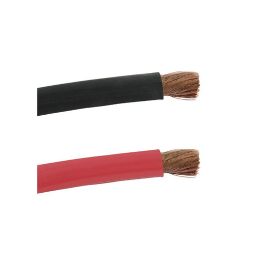 CABLE BATTERY RUBBER 2GA RED 25FT