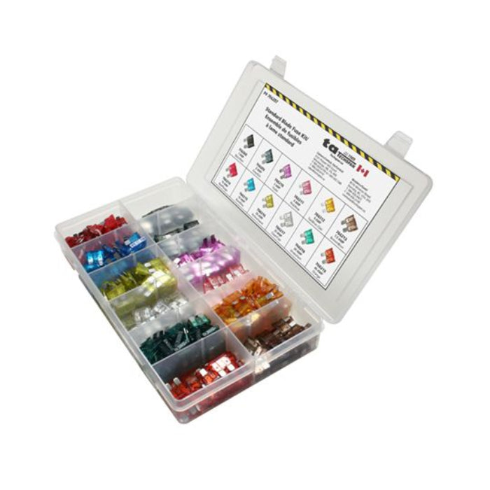 380PC Standard Blade Fuse Assortment Kit - Mini Flip Kit Series