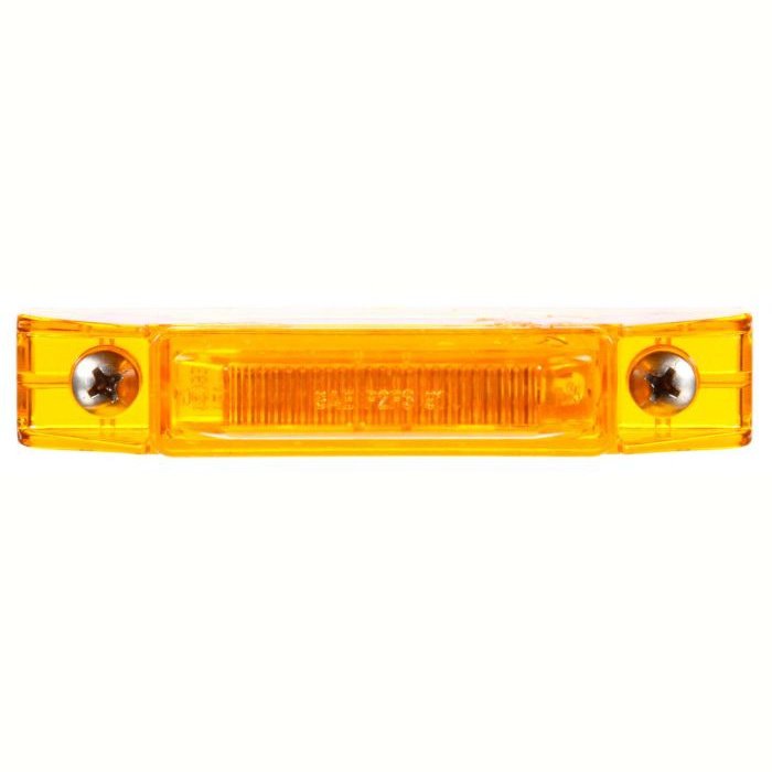 35 Series, LED, Yellow Rectangular, 2 Diode, Marker Clearance Light, P2, 2 Screw, Fit 'N Forget M/C, .180 Bullet Terminal/Ring Terminal, 12V, Kit, Bulk