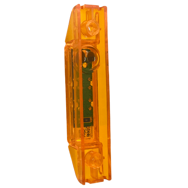 35200y3 35 Series, LED, Yellow Rectangular, 2 Diode, Marker Clearance Light, P2, 2 Screw, Fit 'N Forget M/C, 12V