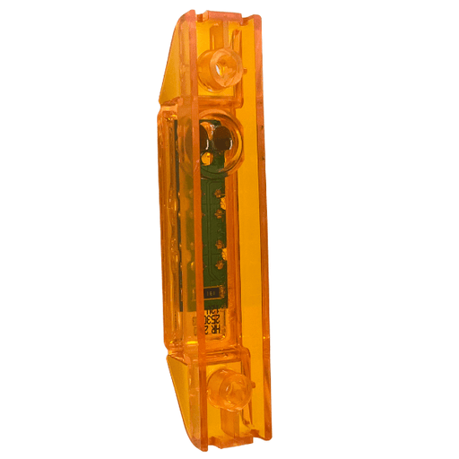 35200y3 35 Series, LED, Yellow Rectangular, 2 Diode, Marker Clearance Light, P2, 2 Screw, Fit 'N Forget M/C, 12V