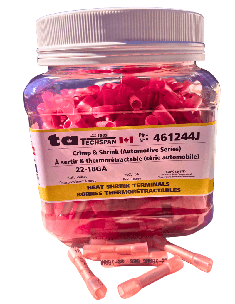 461244J Crimp & Shrink 22-18GA Heat Shrink Terminals