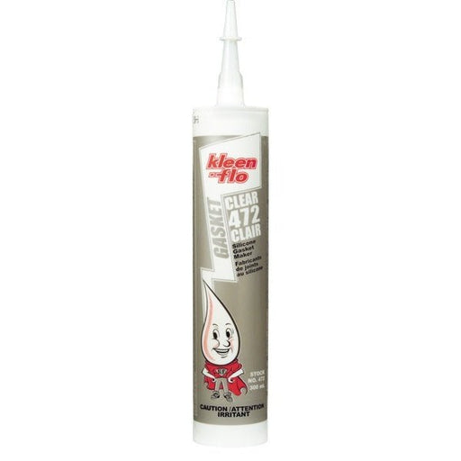 Kleen-Flo 472 Gasket Maker, 300 mL, Paste, Clear