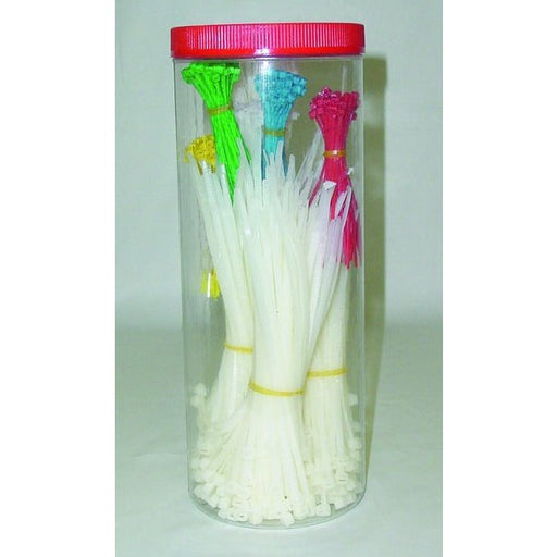 Cable Tie Assortment Jar 650Pcs