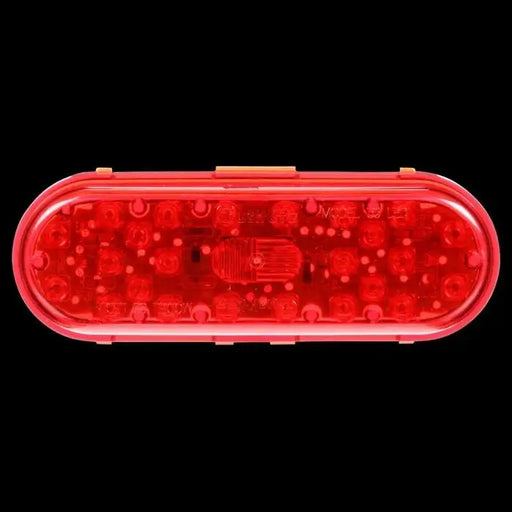 60 Series, LED, Red, Oval, 26 Diode, Stop/Turn/Tail, Fit 'N Forget S.S., 12V