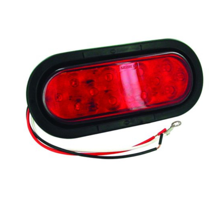 LED SLD S/T/T RED 13-DIODE OVAL W/GR&PIGT KIT