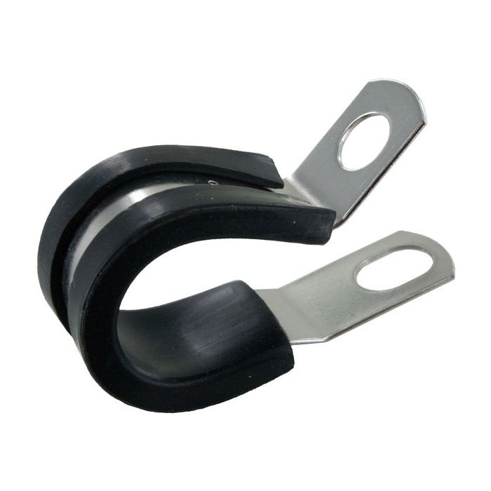 CLAMP RUBBER/STL 1/2W x 5/8ID 10PK