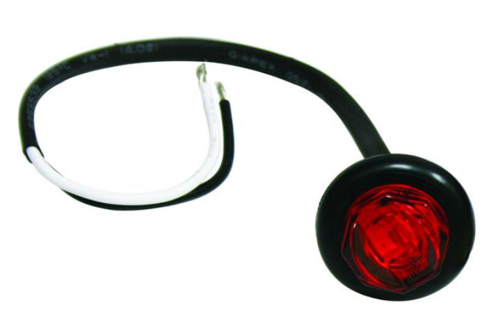 712250 LED ROUND COMPACT MRK LAMP RED