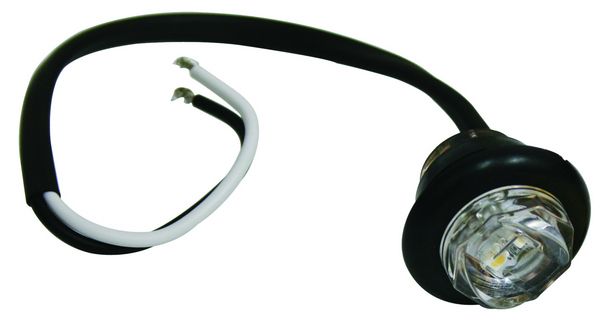 Techspan 712252 LED ROUND COMPACT MRK LAMP CLEAR — ktruckparts.com