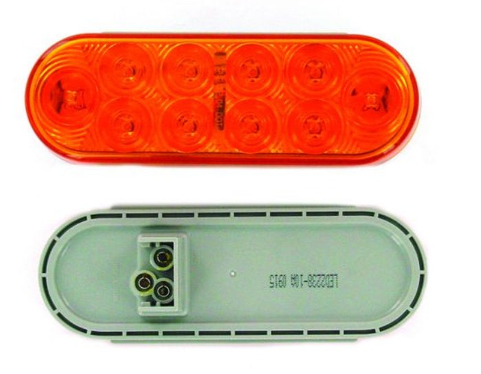 Techspan 735203 LED LMP SLD AMB T/T OVAL 10-DIODES