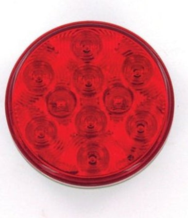 LED LMP SLD RED S/T/T ROUND 4Inch 10-DIODES