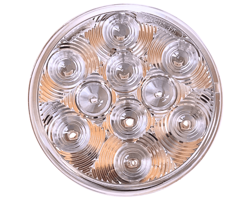 Techspan 735217 LED LMP SLD S/T/T CLR LENS RED 4Inch 10-DIODES