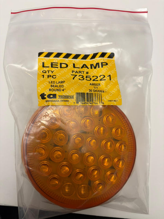735221 LED 4'' AMBER LAMP