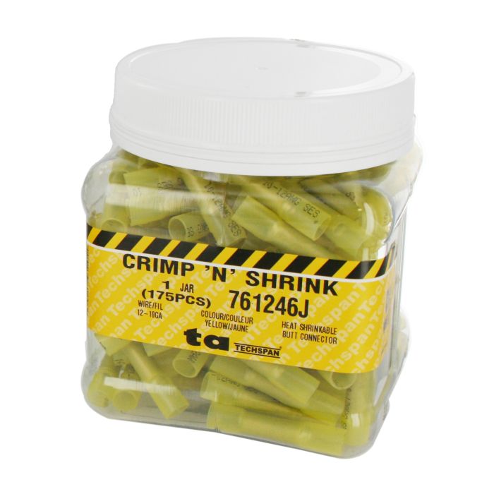 Butt Splice Crimp/Shrink 175Pcs Jar 761246J