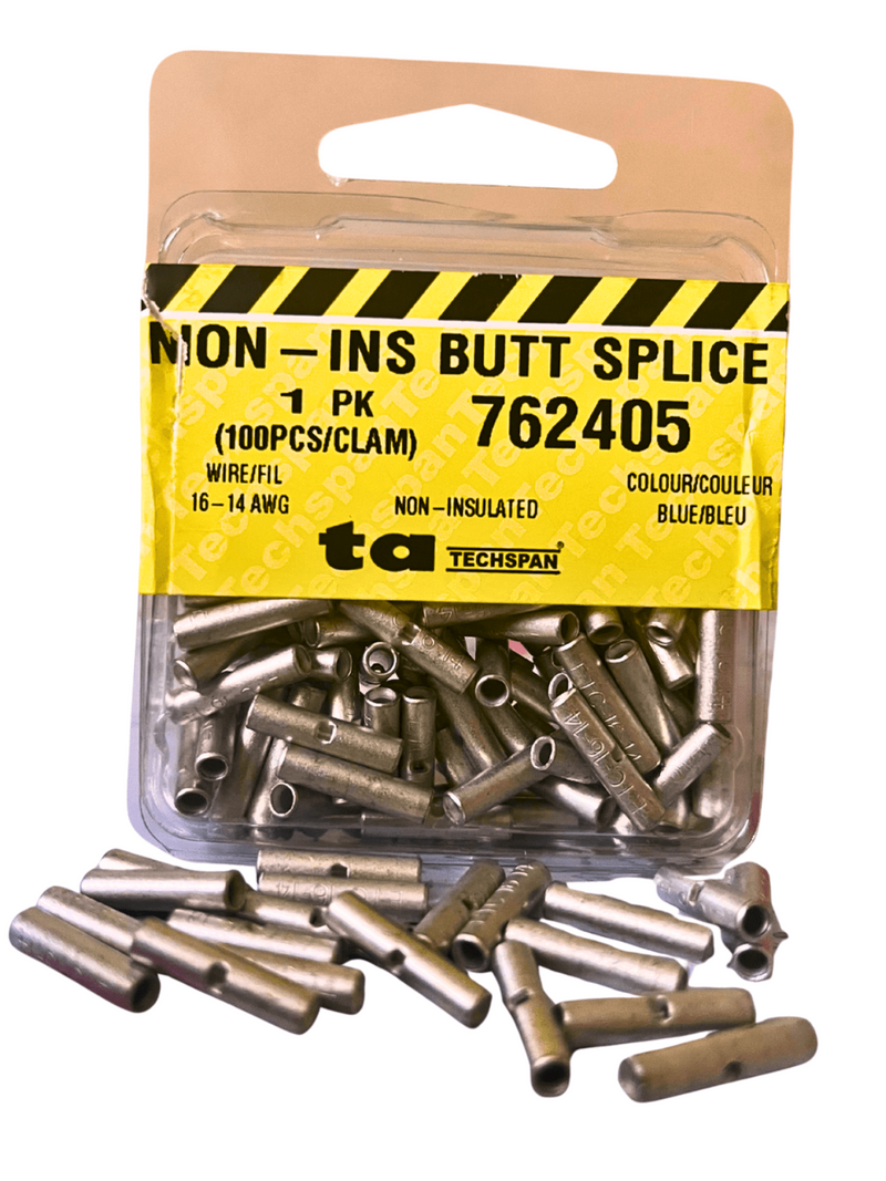 762405 BUTT SPLICE NON-INS SEAMLESS 16-14GA 100PK