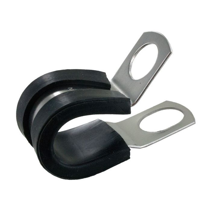 CLAMP RUBBER/STL 5/8W x 1/2ID 10PK