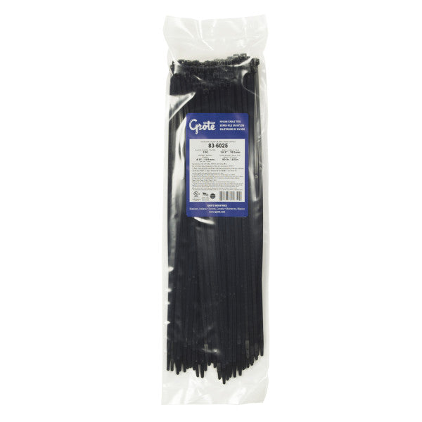 Standard Duty, 14.10" Length, 100 Pack