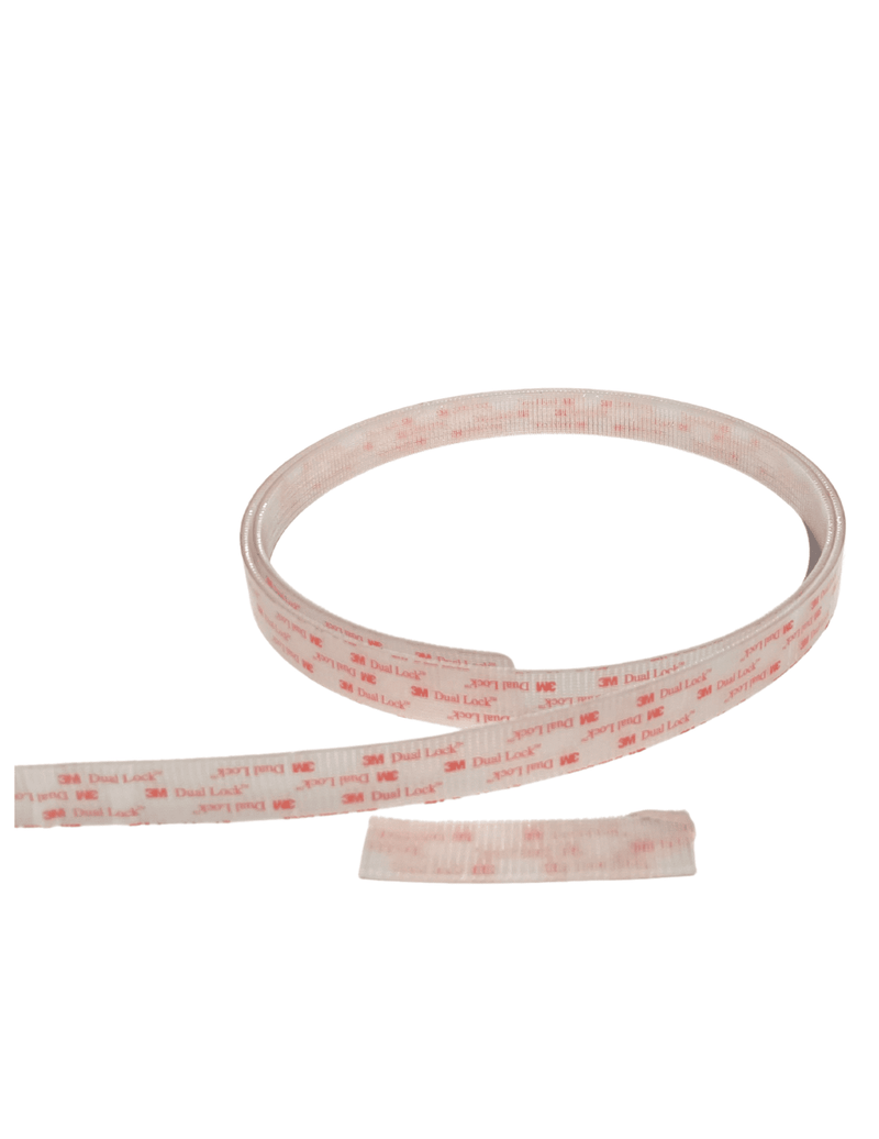 Dual lock reclosable fastener