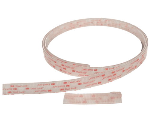Dual lock reclosable fastener