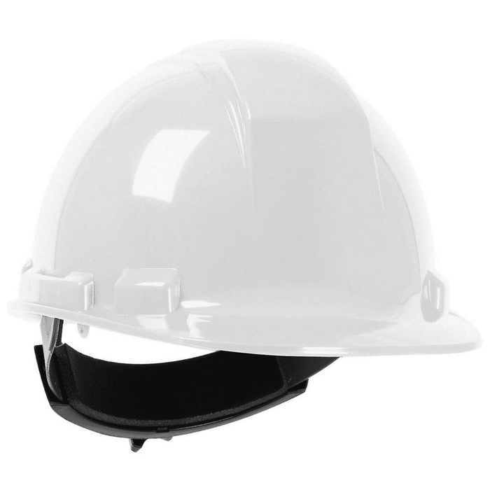 Hard Hat With Ratchet White