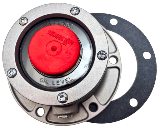 TORQUE Hubcap 3434024 Aluminum Hub Cap for Steer Axle