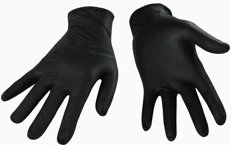 DN-106-L Nitrile 6 Mill &amp; 8 Mill Black Each Box